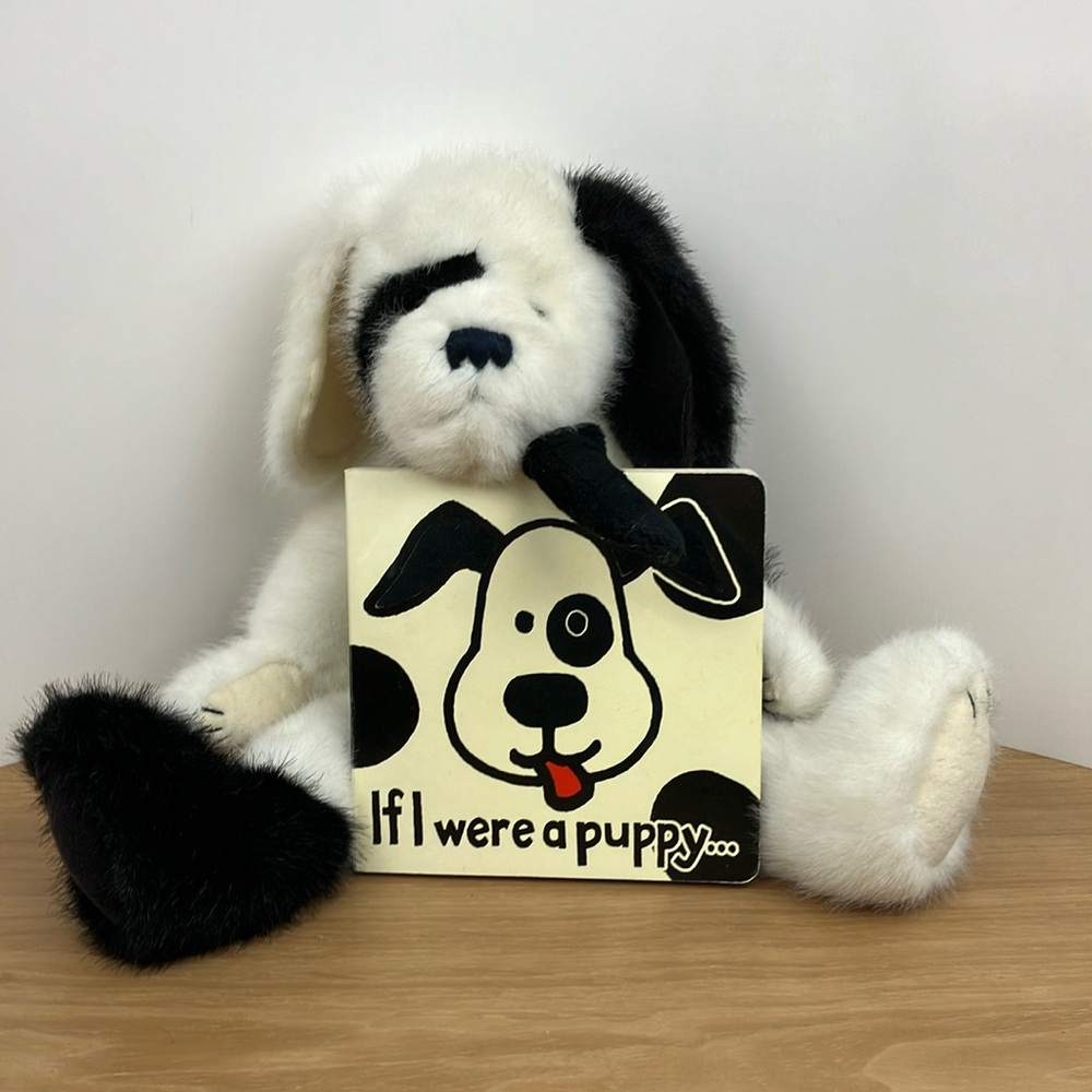 Boyds Bears Black & White Puppy